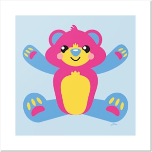 Pansexual Bear Hug Posters and Art